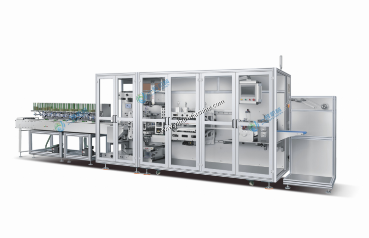Model DLS-450 Dual Lane Stick Pack Machine close-up, dual lanes, high-speed operation